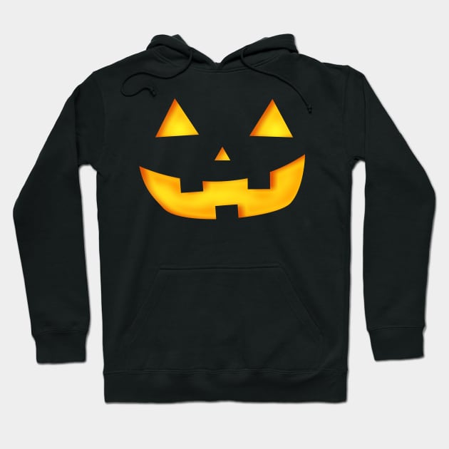 Pumpkin Face Halloween Hoodie by themadesigns